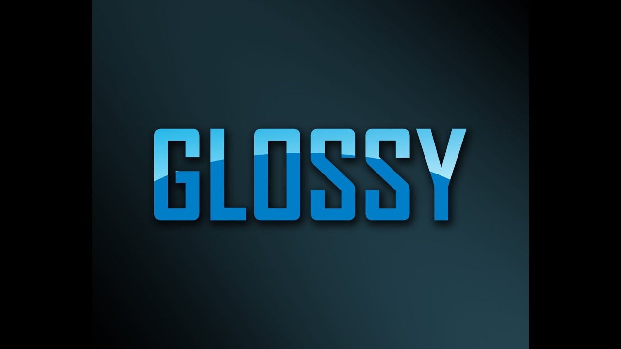 Photoshop Cs6 How To Make A Glossy Text Simpleeffective Youtube