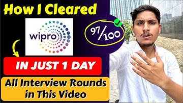 All Wipro Interview Questions and Answers | How I Cleared Wipro Interview In Just 1 Day