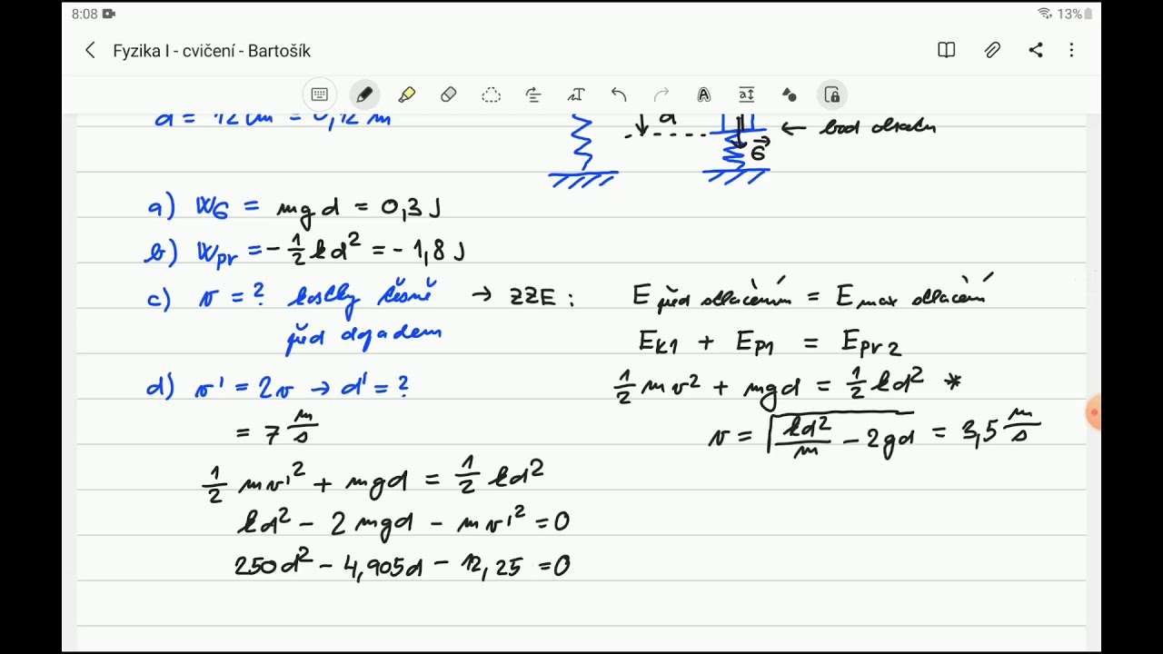 Fyzika 01/04 Práce a energie (cvičení)