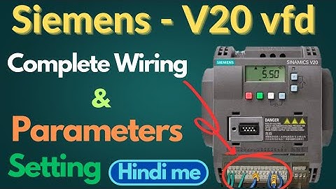 Siemens sinamics v20 drive programming hindi me