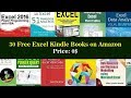 30 Free Excel Kindle Books on Amazon