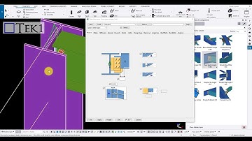 Tekla Basic - Learning apply Macro and Component in Tekla