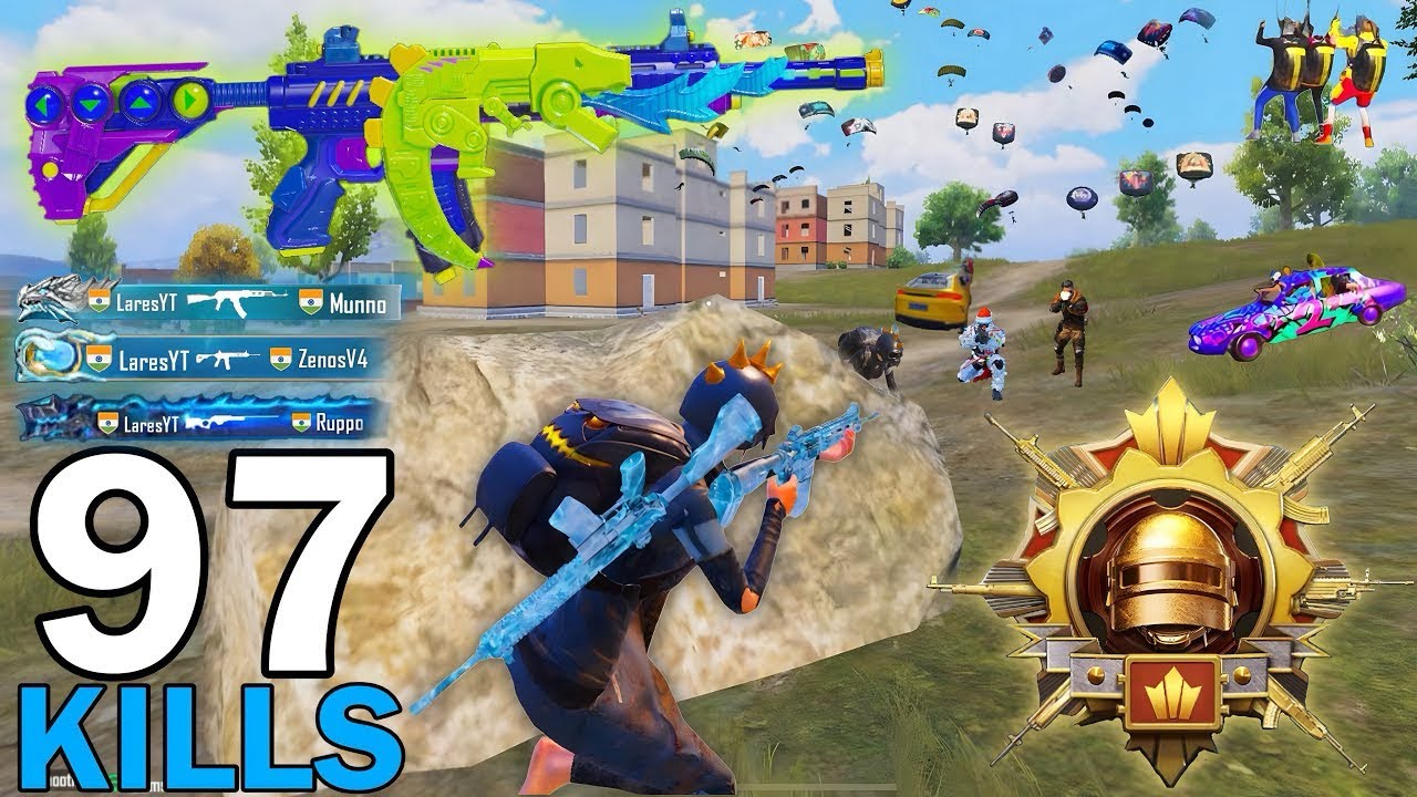 97 KILLS!😱 ALL PRO H*CKER PLAYERS RUSHED ME IN ERANGEL🔥 | PUBG MOBİLE - BGMI