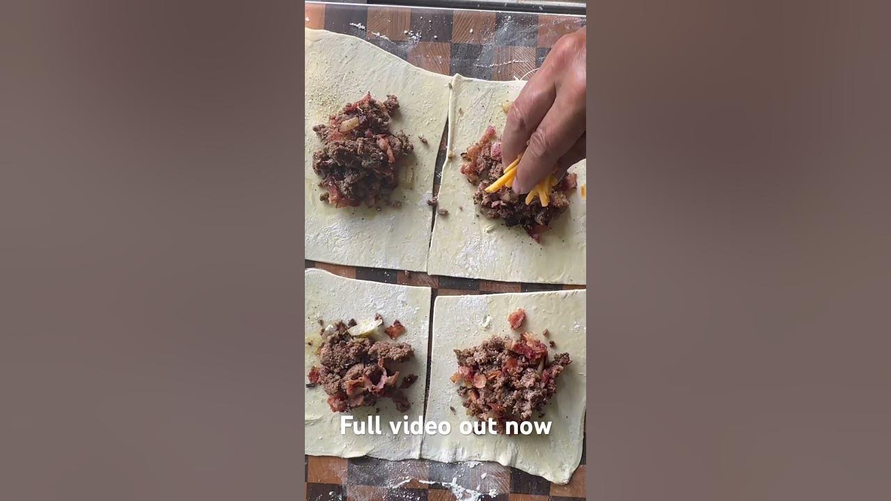 Bacon Burger Bombs Recipe in 60 seconds Griddle Recipes YouTube