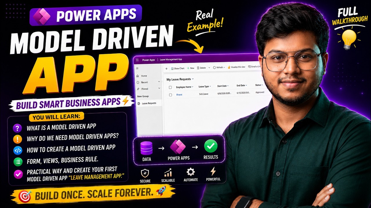 Power Apps Model Driven App Tutorial 🔥| Build Your First Real Business ...