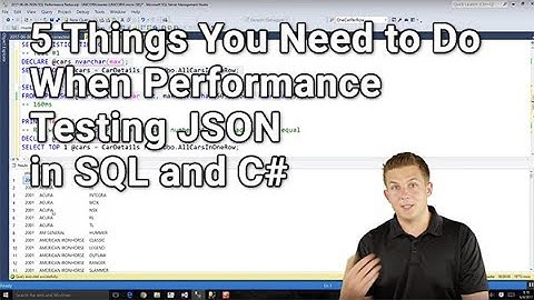 Performance Testing JSON in SQL Server vs C#