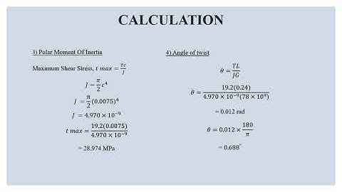SOLID MECHANICS (BMMM 2303):TORSIONAL LOADINGS EVALUATION FROM ACTUAL STRUCTURE GROUP ASSIGNMENT