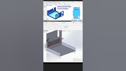 Solidworks sheet metal design #shorts #solidworks #sheetmetals