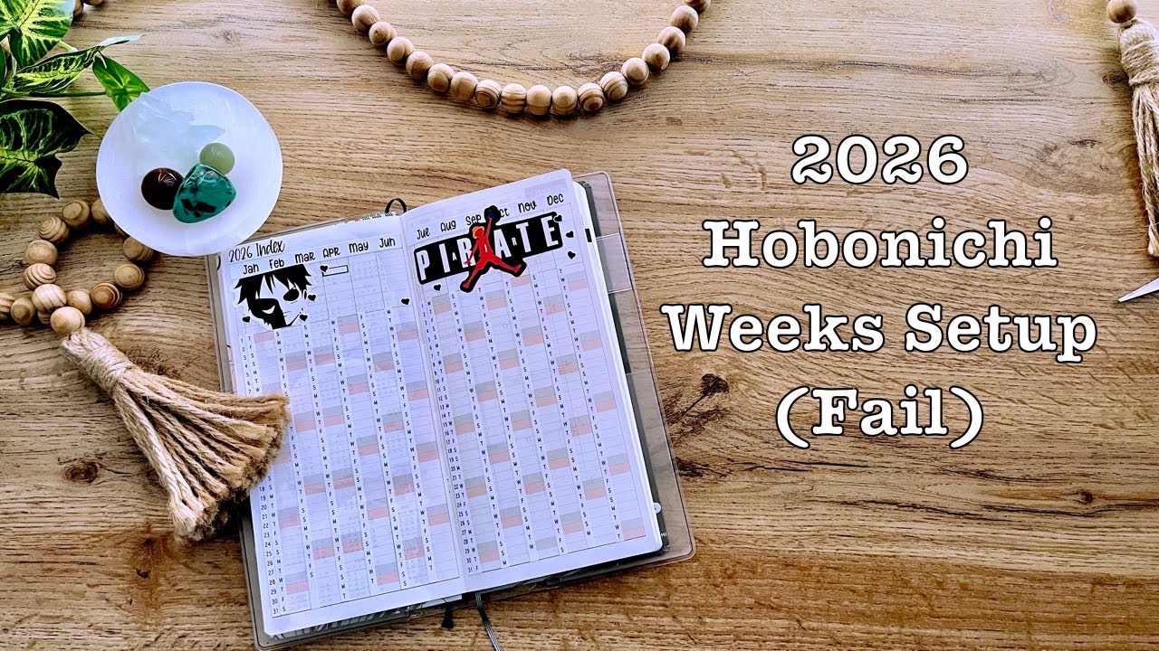 Подготовка к Hobonichi Weeks 2026 (неудачная попытка)
