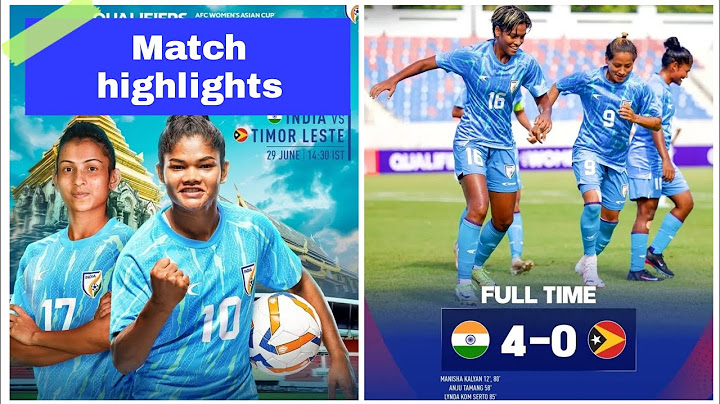 India 🇮🇳 Vs Timor leste🇹🇱 || AFC women's Qualifiers || Match highlights