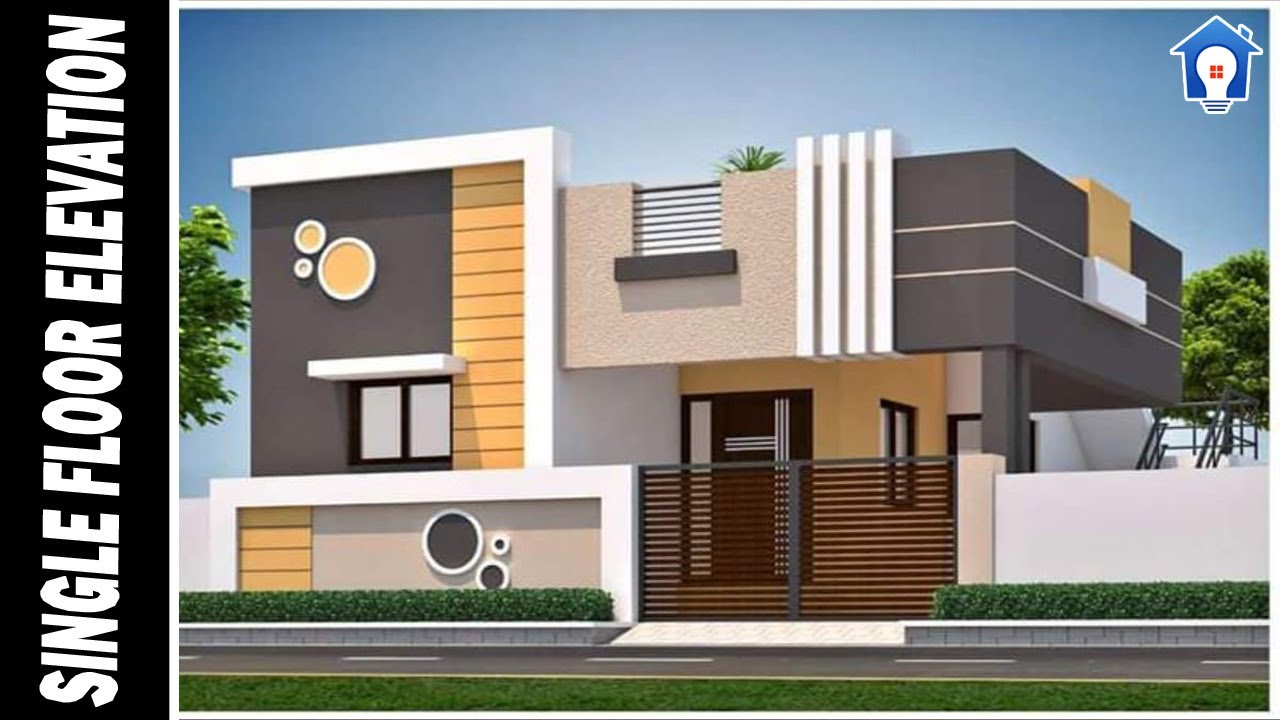 Awesome single floor house elevation designs in indian | Small ...