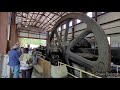 600 hp 1917 Snow gas engine startup Coolspring Power Museum - 86,800 cubic inch displacement!