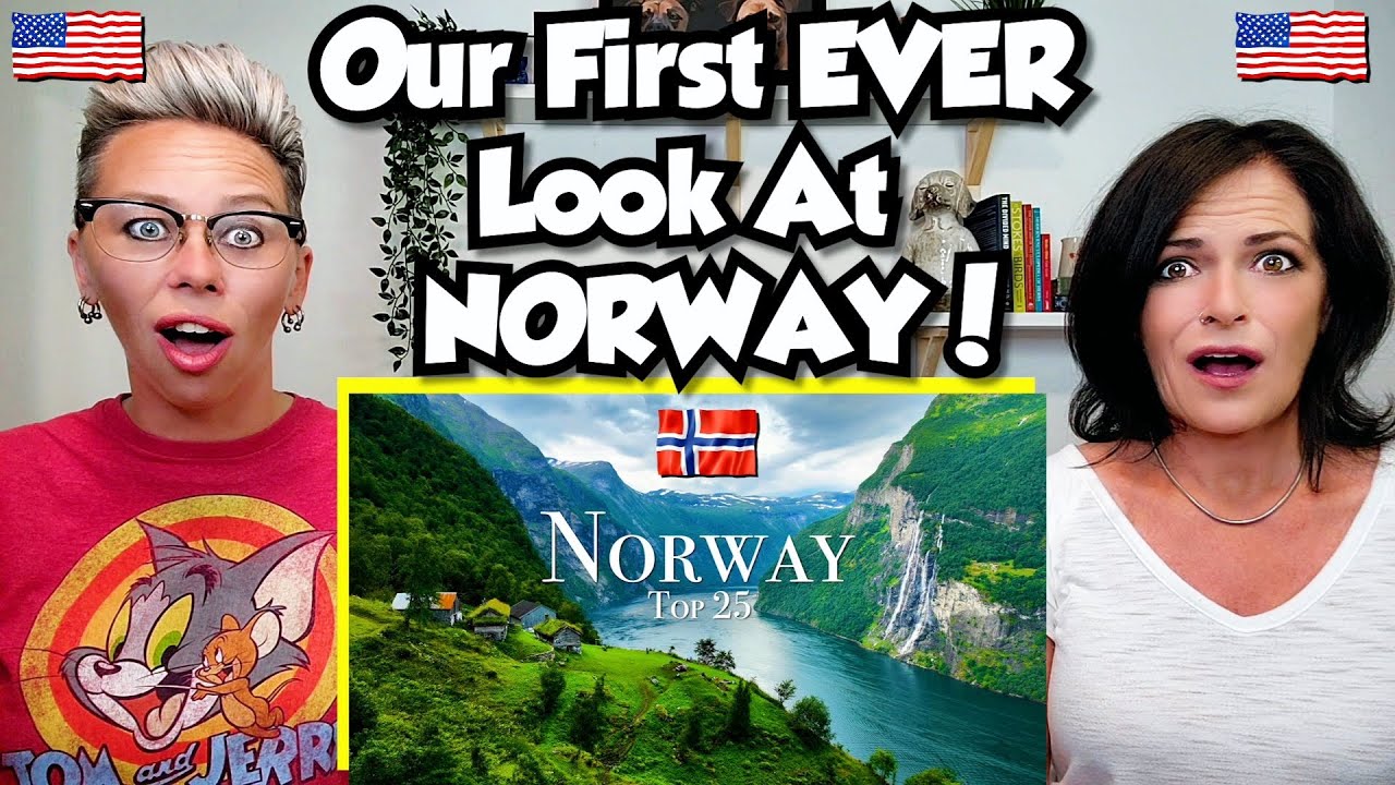 American Couple Reacts: NORWAY! Best Places To Visit! Our FIRST TIME EVER REACTION! Hello Norway!