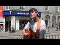 'This Charming Man' performed by talented buskers in Aberdeen City centre, Scotland, June 2019