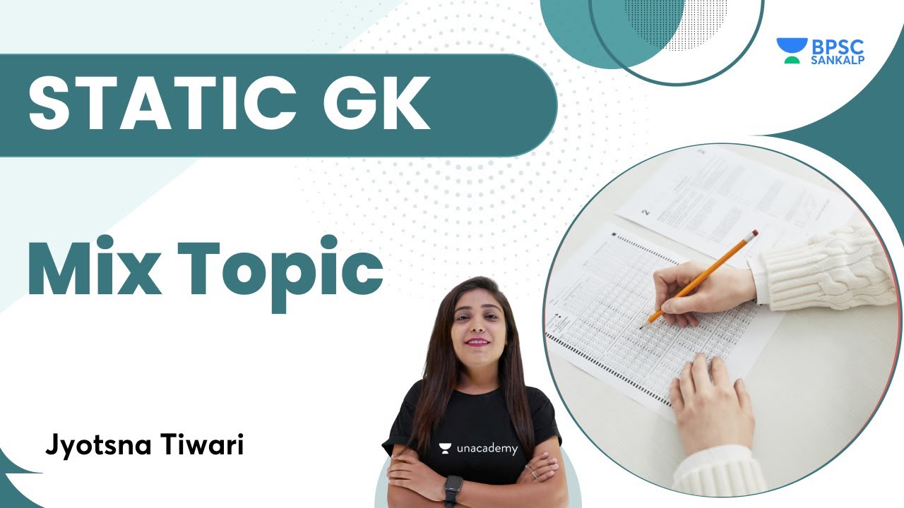 Static GK | Mix Topic | Jyotsna Tiwari | BPSC Sankalp