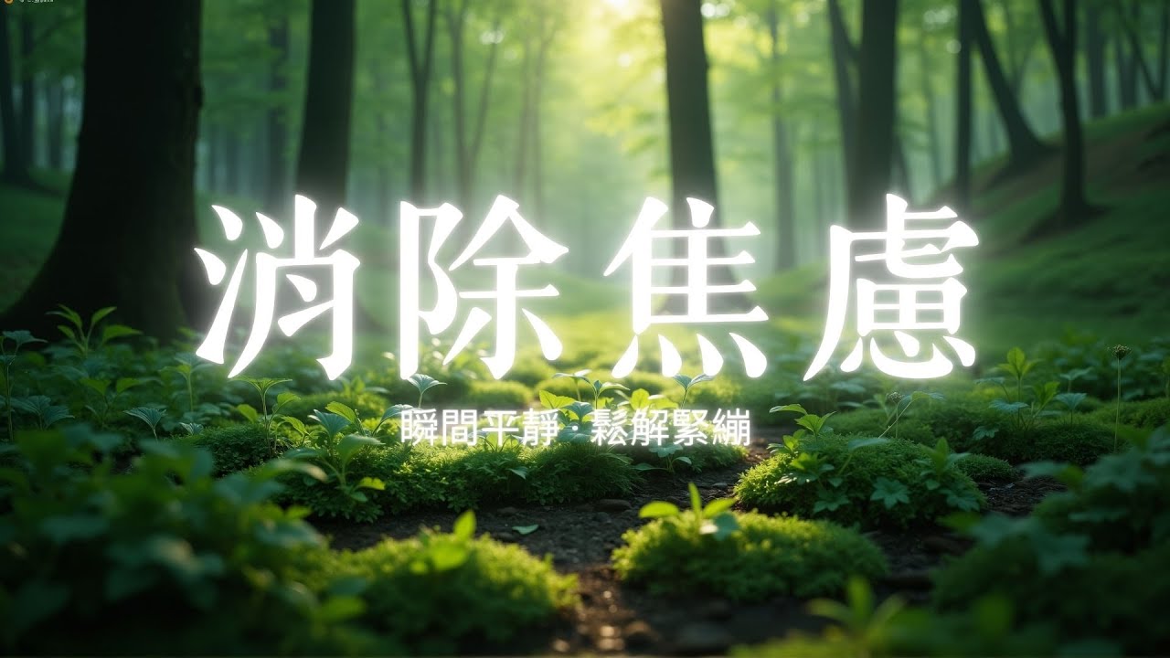 【深度平靜】一聽就不焦慮！釋放負面能量的療癒鋼琴 🌿 翡翠森林 4K 絕美風景 | 穩定情緒，放鬆自律神經，專注讀書工作背景音樂