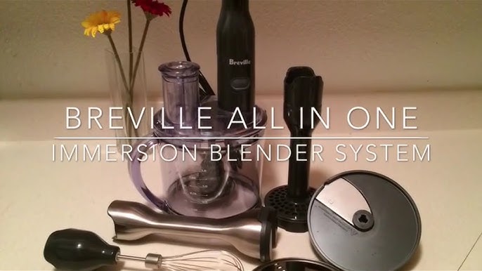Breville BSB530XL the All In One Immersion Blender, Stainless Steel,  Graphite & Silver