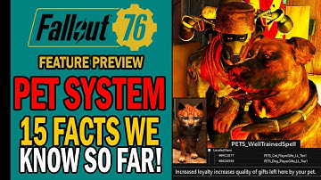 Fallout 76 Pet System: 15 Things We Know So Far! (SPOILERS) | Feature Preview