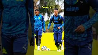 Sundowns warm up for tomorrow #sundowns#capcut#southafrica #football #kzn