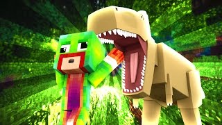 Minecraft  WHO'S YOUR DADDY? BABY BLOWS UP TREX! (Baby Jurassic World)