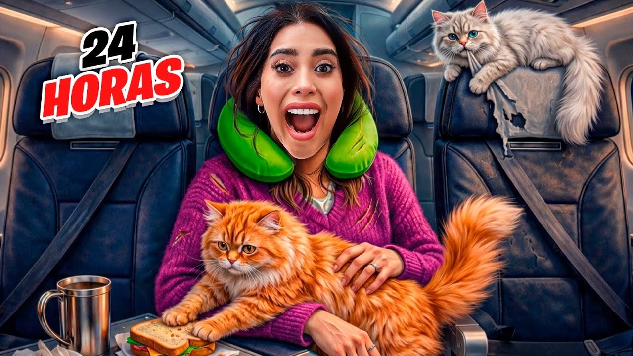 24 HORAS EN UN AVIÓN 😱 Así CELEBRAMOS NAVIDAD y AÑO NUEVO