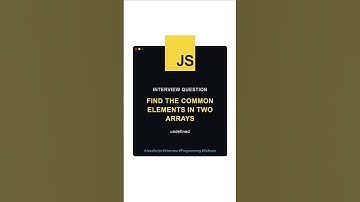Find the Common Elements in Two Arrays  | Javascript Master #coding #javascripttutorial