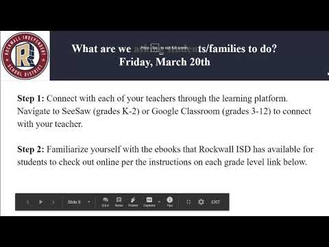 Rockwall ISD Online Campus Learning