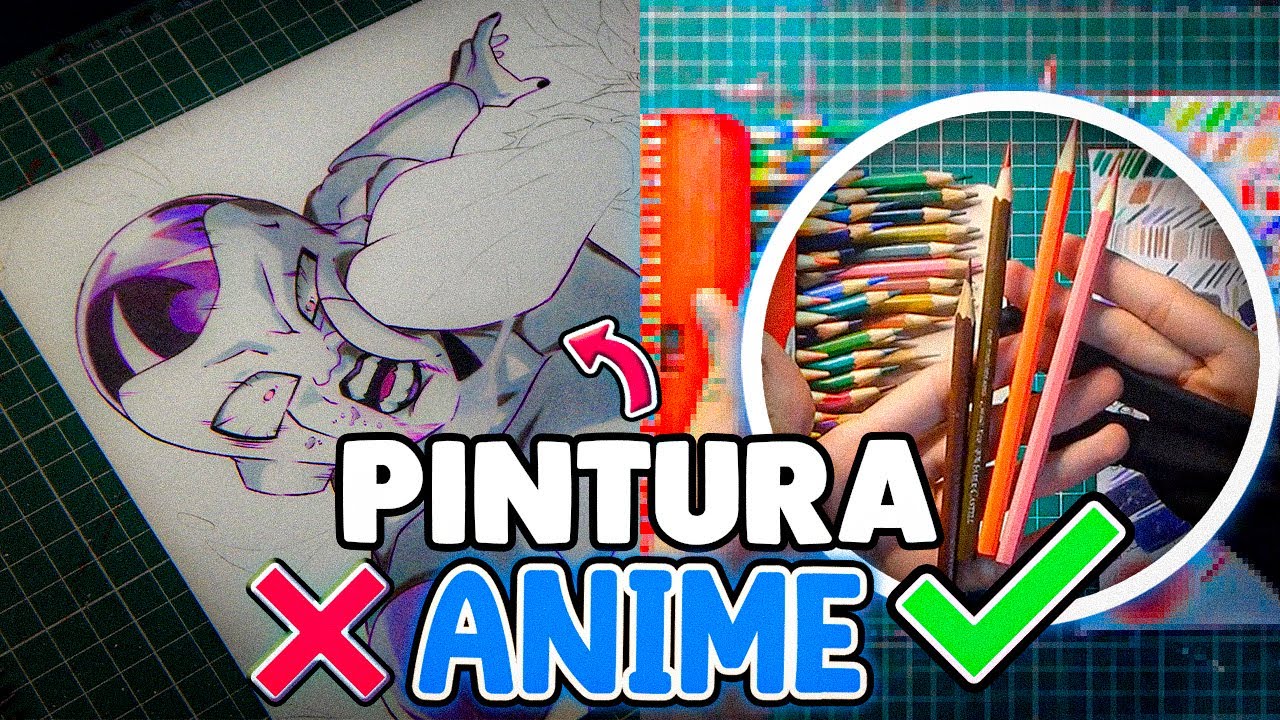 a maneira CORRETA de COLORIR DESENHOS DE ANIME! | Drawing - Goku x Freeza (Dragon Ball Z)