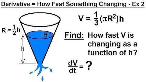 Calculus 1: What is a Derivative? (7 of 9) How Fast Something is Changing - Example