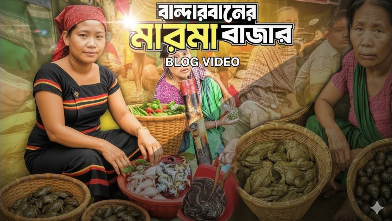 বান্দরবানের মারমা বাজার || Marma Market in Bandarban || Vlog Video || Shawwal Explore 