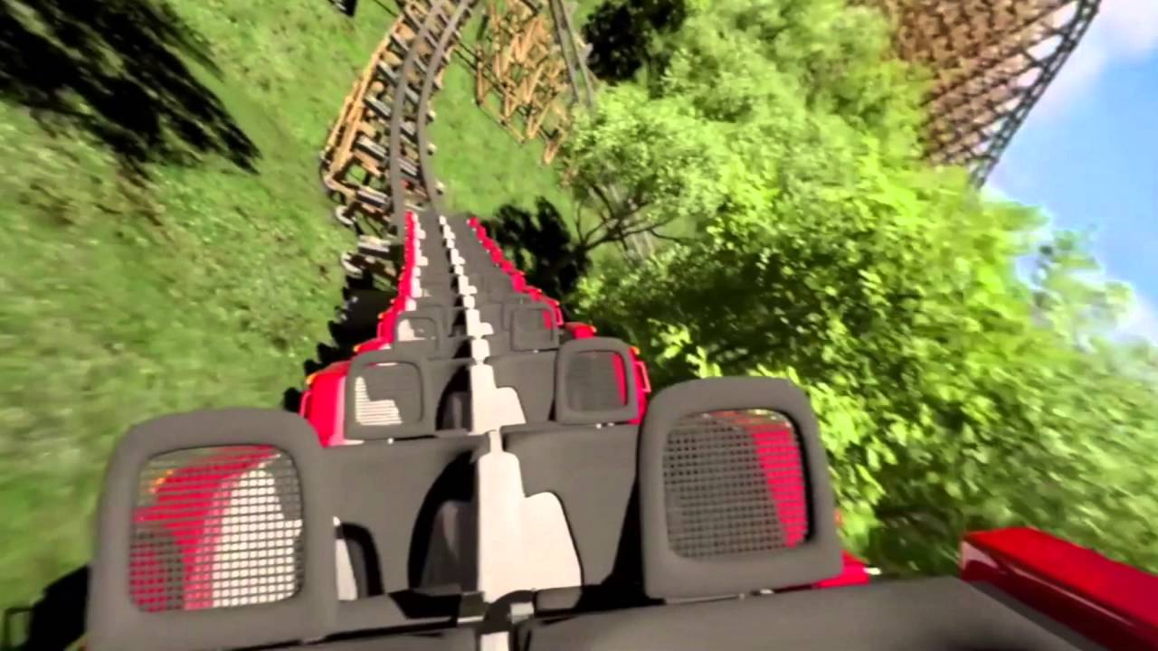 Lightning Rod Reverse POV Promo Dollywood COMING SOON 2016! New RMC Launched Roller Coaster 60fps rollercoaster bleachers