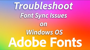 How to fix Adobe font sync on Windows