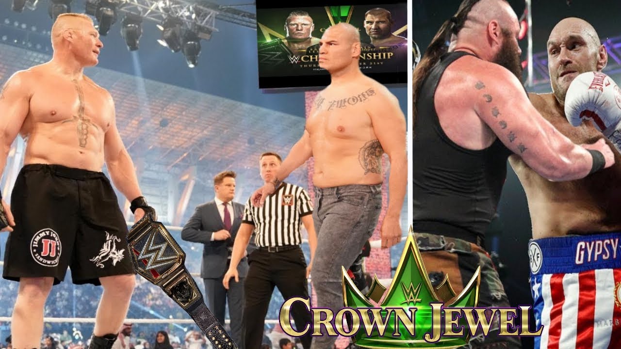 Wwe Crown Jewel 2019 Brock Lesnar Knockout Cain Velasquez 7