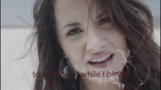 Demi Lovato - Skyscraper ( lyric video)