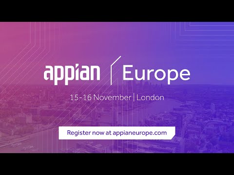 Register Now for Appian Europe 2022