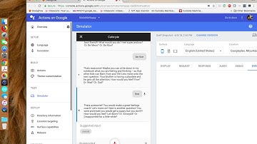 CutiePie Dialogflow Demo Video