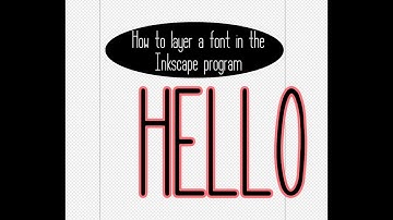 How to create a layered font in the Inkscape program