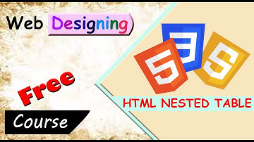 [Nested Table in Html] How to Create Nested Table in Html [Nested Table Example in Html] HTML TABLE
