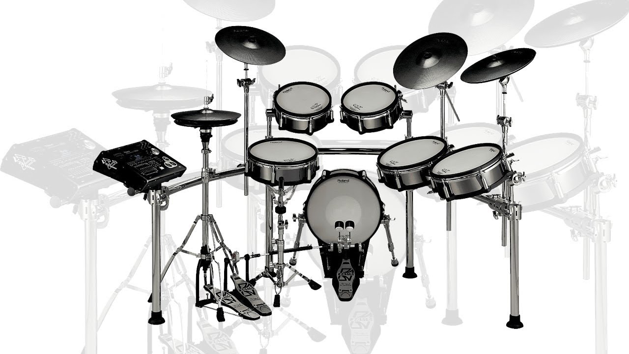 Roland Electronic Drum Set With Pintech Reaction Heads YouTube