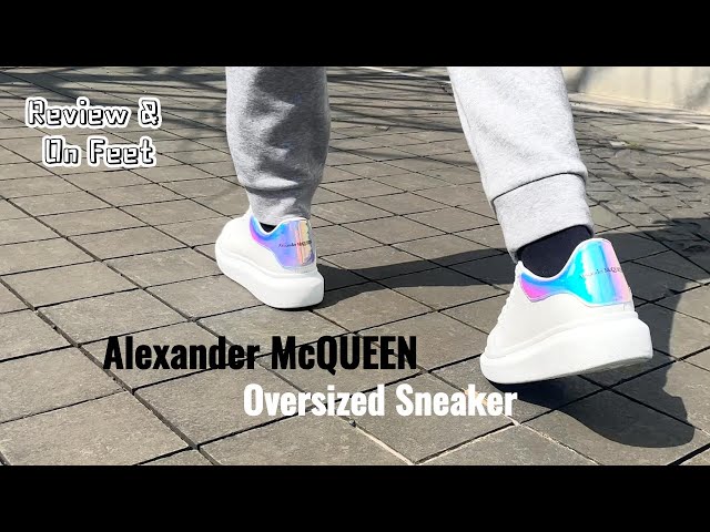 Alexander McQueen Oversized Sneaker On Foot Review All Black Version 