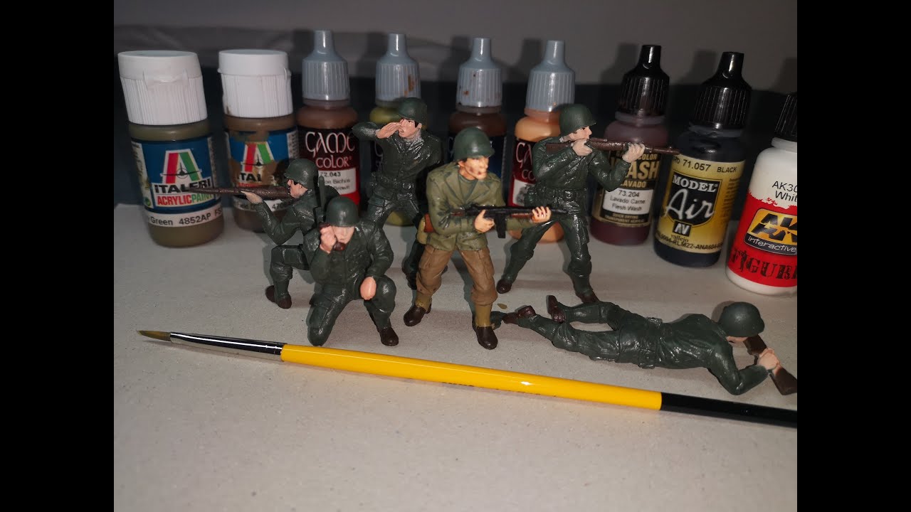 Repainting toy soldier | Quick and easy guide | Ww2 figures army men