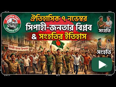 ঐতিহাসিক ৭ নভেম্বর: সিপাহী-জনতার বিপ্লব ও সংহতির ইতিহাস | 7 November Documentary