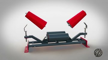 Con lăn chống lệch băng tải Tru Trac nhánh có tải và không tải