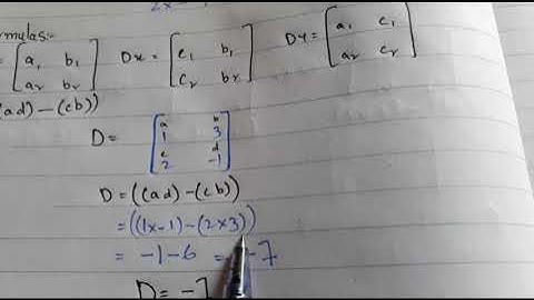 Cramer Rule 2017 (Regular) Statistics bcom part 1 Solve in Urdu | Statistics | Maham Sohail