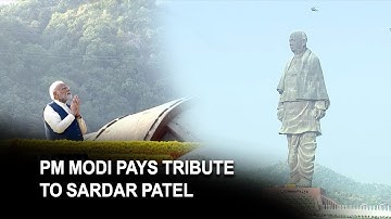 PM Modi pays tribute to Sardar Patel at Statue of Unity on his birth anniversary