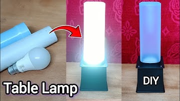How to make Table Lamp at home from pvc pipe #diy #pvc #howto #dmdiytech