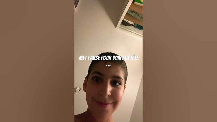 Je vous montre ma tête