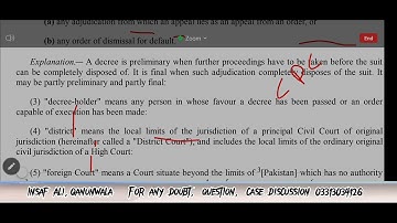 CPC Sec Preamble to 5 | Online Law GAT Test Preparation | Lecture Series | Qanunwala
