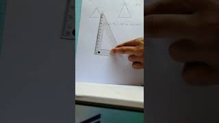 إنشاء مثلث قائم الزاوية و مثلث مختلف الأضلاع