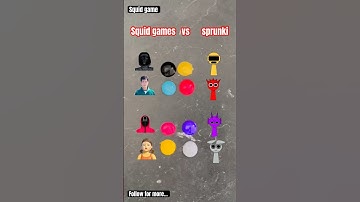 squid game vs sprunki  #colormixing #sprunki #satisfying #squidgame #squidgame2 #shorts